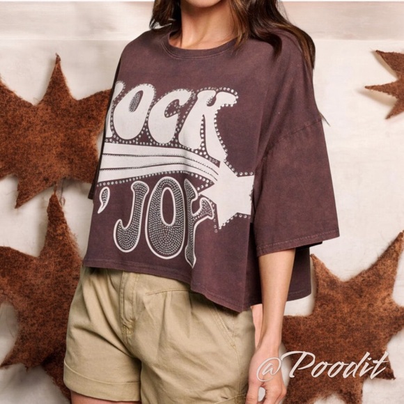 Fantastic Fawn Rock N Joy oversized tee S M L - Picture 3 of 9
